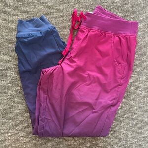Pink Purple Petite Zamora Jogger Scrub Pants